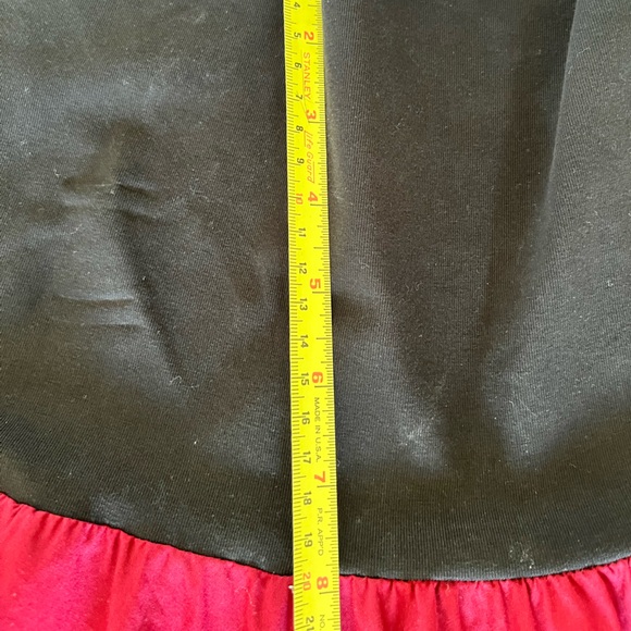 Berlin boutique skirt or pull up dress in red with patchwork accents - Picture 11 of 16